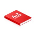 Concept A-Z glossary book for web page, banner, social media. Vector illustration Royalty Free Stock Photo